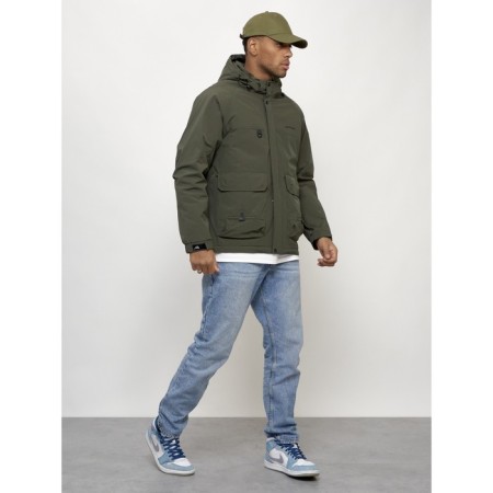 Male spring jacket, size 50, khaki color-13