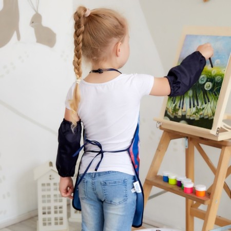 Apron with sleevens Children's "Cold Heart", 49x39 cm-4