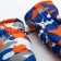 Winter children's mittens minku "khaki", central orange, rr 15-16 (17*7 cm)