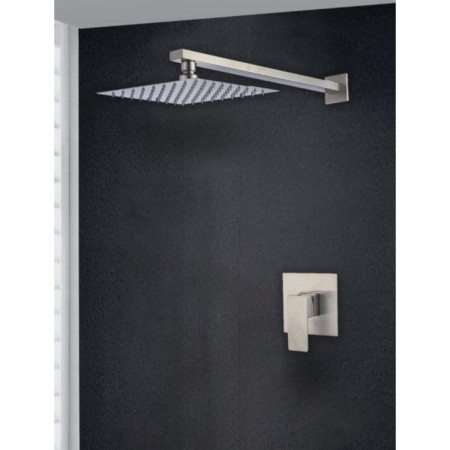 The shower system "RMS" SUS129-2, built-in, tropical shower, stainless steel, satin-1