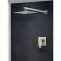 The shower system "RMS" SUS129-2, built-in, tropical shower, stainless steel, satin