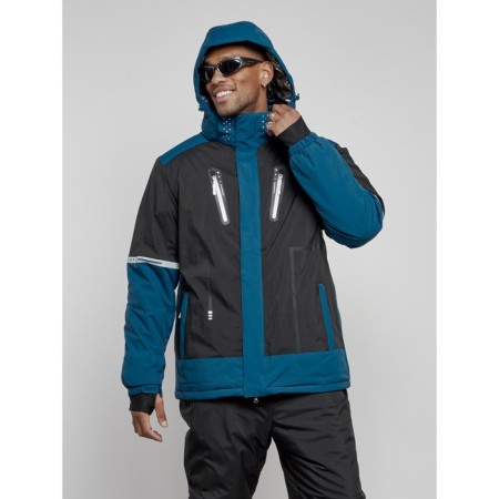 Male winter ski costume, size 56, black color-4