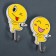 Hooks self -adhesive "running smiley", 2 pcs, drawing mix
