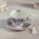 Tea couple ceramic "lavender field", 2 items: a cup 220 ml, a saucer d = 15 cm