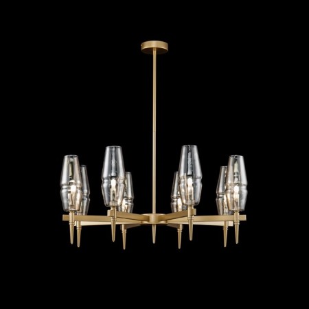 Lita chandelier, 8x28W G9 gold-1