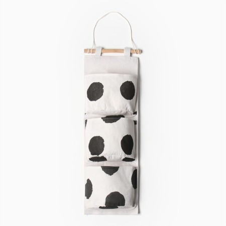 Pocket textile color black/Bel 3 compartments, 57x19 cm-1