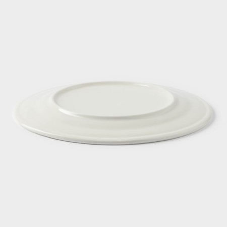 Porcelain plate lunch with a thickened edge of the White Label, d = 20 cm, white color-2