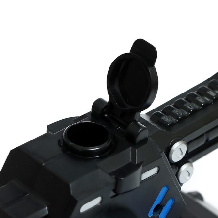 Radio controlled tank Moka shoots gel bullets, blue color-3
