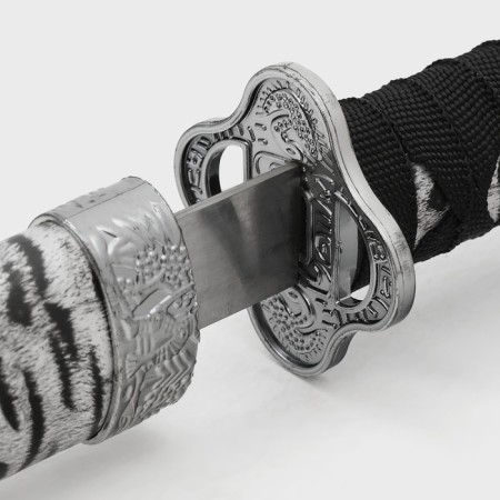 Souvenir weapon "Katana on the stand", gray scabbard near Zebra, 89cm-4