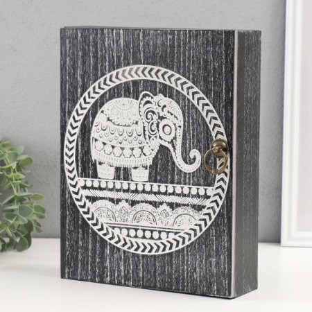 Klyuchnitsa tree 6 hooks "Indian elephant" 22x7.2x29 cm-2