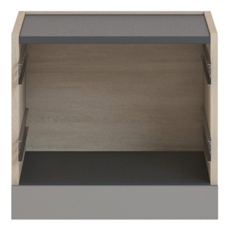 Covereign cabinet "Tivoli", 450 × 446 × 400 mm, sonoma oak / clay gray / graphite-1