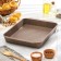 Brown baking sheet, 30 × 40 cm, h = 5.5 cm, anti -stick coating, brown color