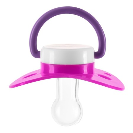 Nipple - Silicone dummy classic, with a chain and clothespin, from 0 months., Mix color-11