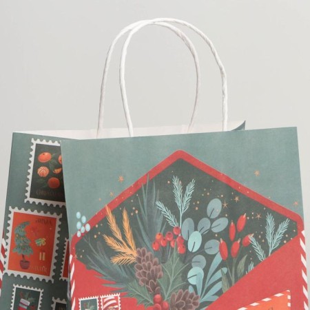 Package Gift Crafts "New Year's Post", 25 x 22 x 12 cm, New Year-2