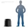 Well, KS-1M, 54 × 54 × 51 cm, plastic, black