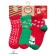 Socks for girls, size 14-16, green color, red, 3 pcs