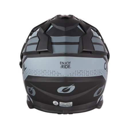 Sneakpish helmet with o’neal sierra r V24, ABS, matte, gray/black, s-1