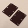 Linings on the handle for a bag, on the buttons, 13 × 9 cm, 2 pcs, the color is dark brown