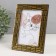 Photo frame plastic 10x15 cm "Rectangles by hand" gold with black 18.3x13.5 cm