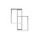 Wounding wall loft DQ Damels, 700*186*892, m/k black muar, oak white chipboard