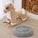 Lynchik for dogs and cats "comfort", soft fur, 50 x 42 x 11 cm, gray