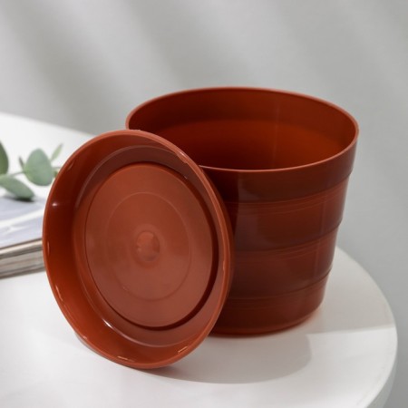 Pot with the Classic Podon, 600 ml, Terracotta color-2
