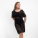 Tunic beach female, black color, size 46