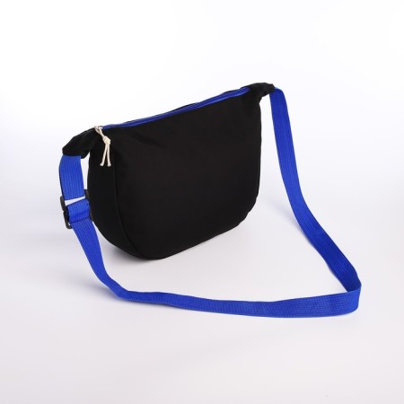 Youth bag with zipper, black color-3