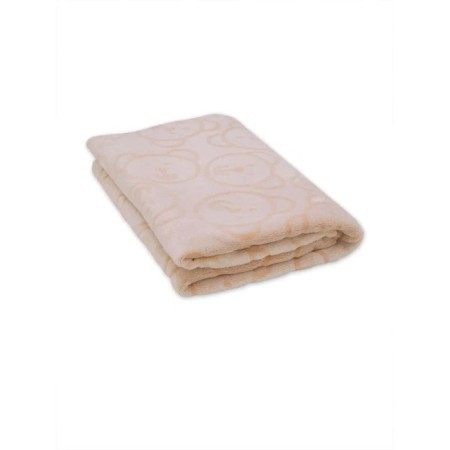 Blanket - a bedspread "Bear", size 75x100 cm, beige color-1