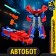 Autobot robot, transforms, blue color