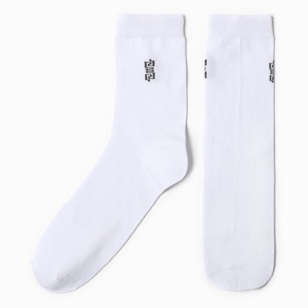 Male socks, white color, size 25-27
