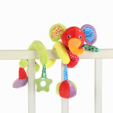 Stretching - spiral with toys arc on a stroller / crib for babies 0+ "Elephant Bright", crumb me-6
