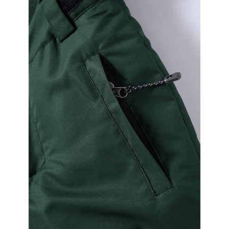 Ski pants for a boy, height 110 cm, dark green color-3