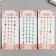 Stick plastic rhinestones "Rain of hearts" mix 19x8 cm