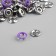 Shirt, open button, d = 9.5 mm, purple color