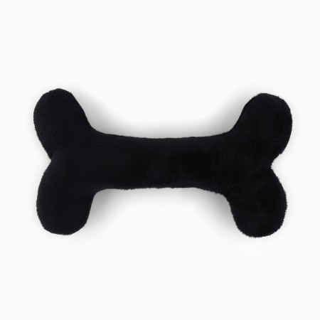 A toy for dogs with a bone of bone, black-2