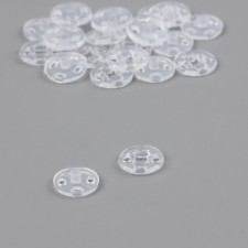 The buttons are sewing, d = 10 mm, 10 pcs, the color is transparent