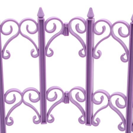 Decorative fence, 25 × 180 cm, 5 sections, plastic, lilac "classics"-9