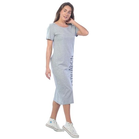 Female dress, size 44, gray-gray color-3