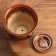 Pot Flower Uta No. 3, brown 2.5 liters