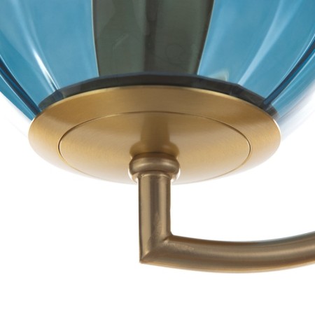 Bra "Javier" E27 40W gold-blue 22.7x15 cm-5