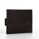 Male purse for magnet, department for bills, cards, coins, brown color