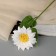 Artificial flowers "Herbera silk Galant" 45x9 cm, white