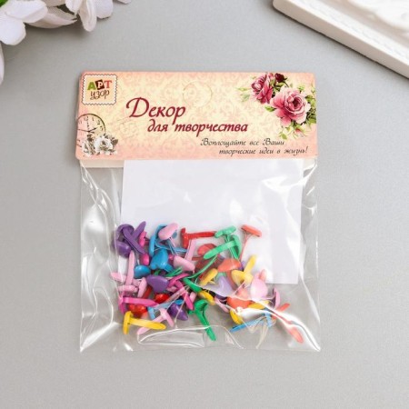 Brads for scrapbooking "Small" MIX 0.6x0.6x0.6 cm-3