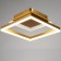 Causteen with PDU 1346/1 LED 80W 3000-6000K gold 43x43x9 cm Bayerlux
