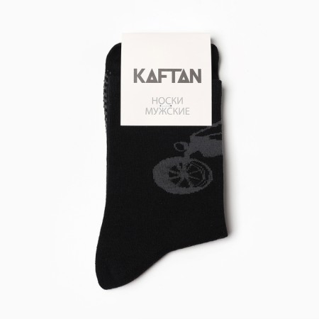 Male socks "Cool man" Rr. 41-44 (27-29 cm), black color-2
