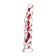 Unrealistic phallimitator Sexus Glass, glass, transparent, 18 cm