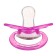 Nipple is an orthodaken "sea horse" dummy with a cap, +0 months, pink
