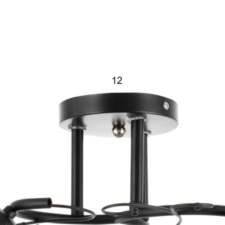 Marty chandelier 3he27 40w Black 48x48x26 cm-7