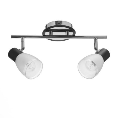 Economic light of Kira 2x60W E14, chrome/black 43x12x21 cm-1